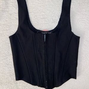 black corset top